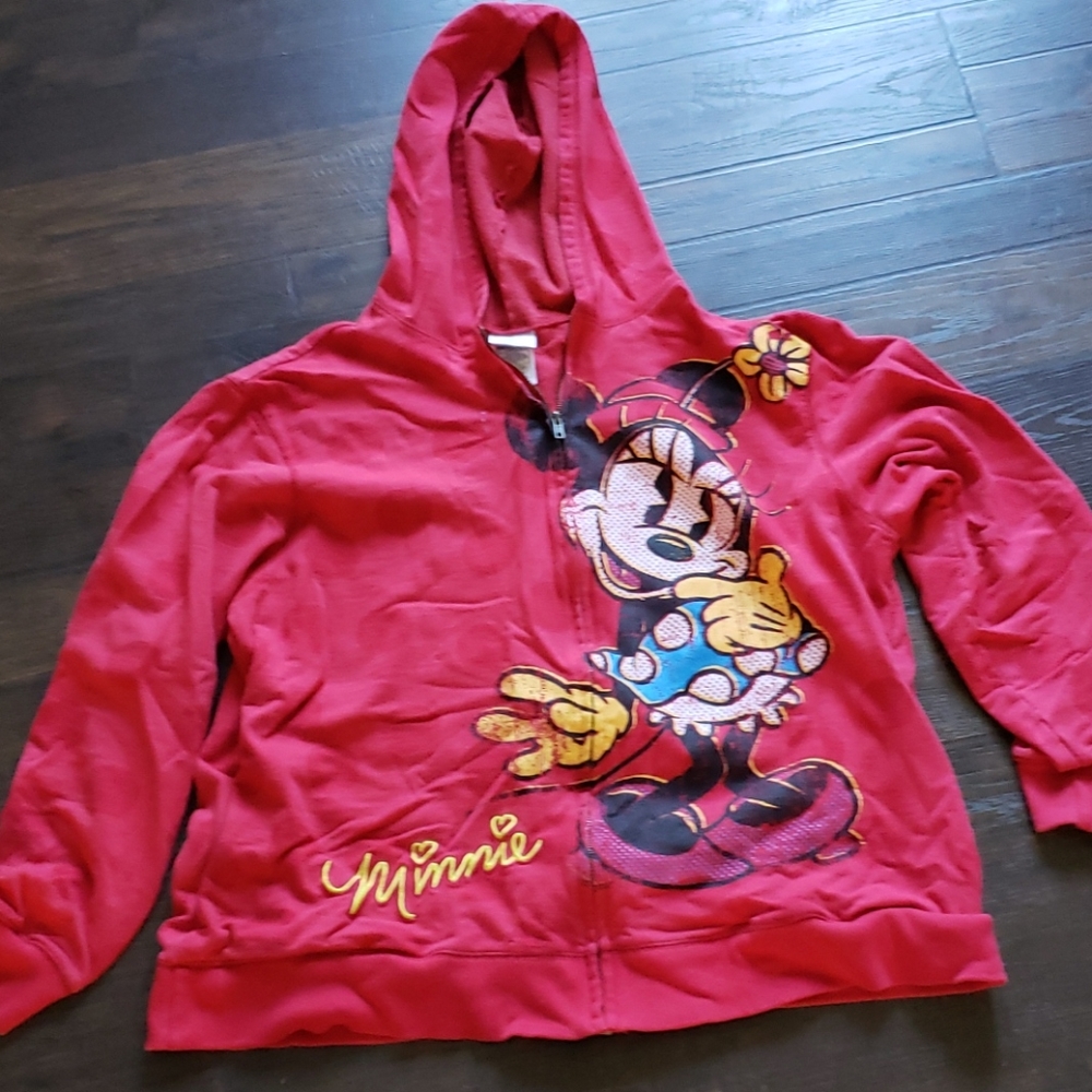 Disney Minnie red hoodie sweatshirt